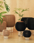 PEBBLE SELF-WATERING & AIR PRUNING PLANTER - WOOD BROWN - VerdiPot