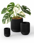 LINA SELF-WATERING & AIR PRUNING PLANTER - BLACK - VerdiPot